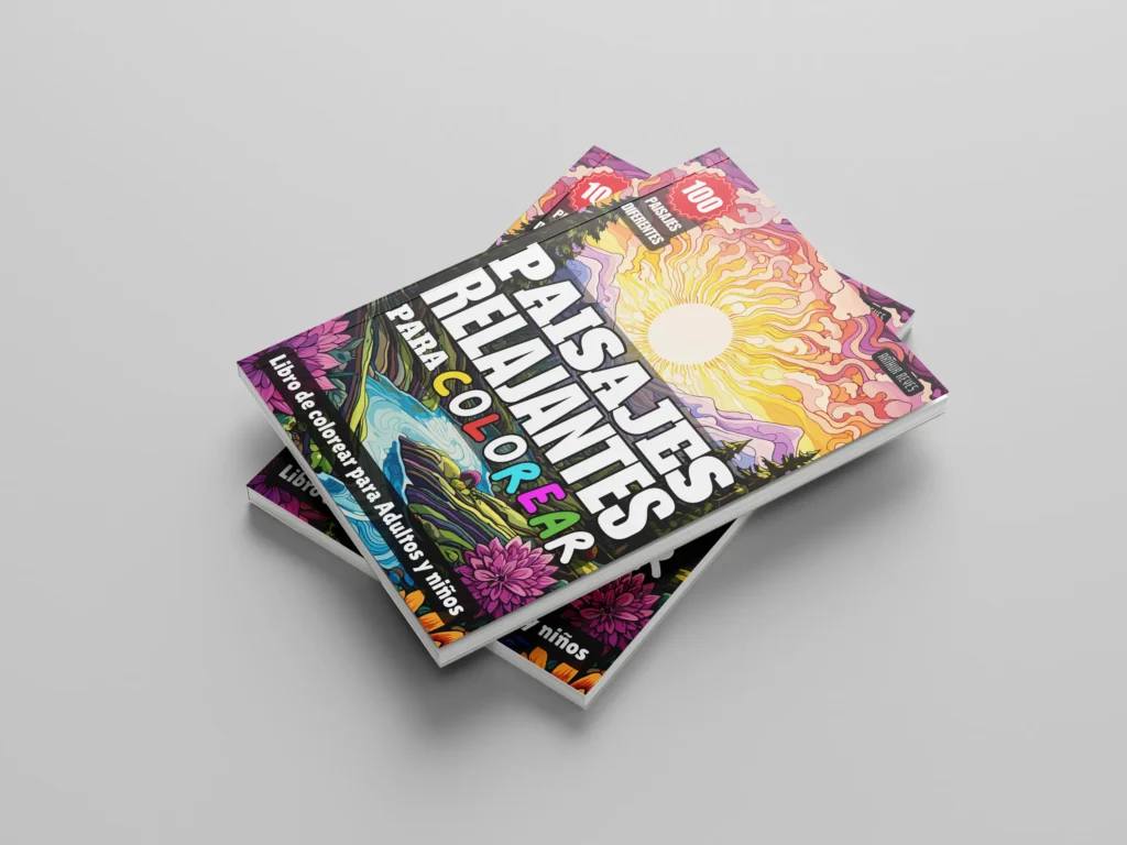 libros para colorear adultos paisajes