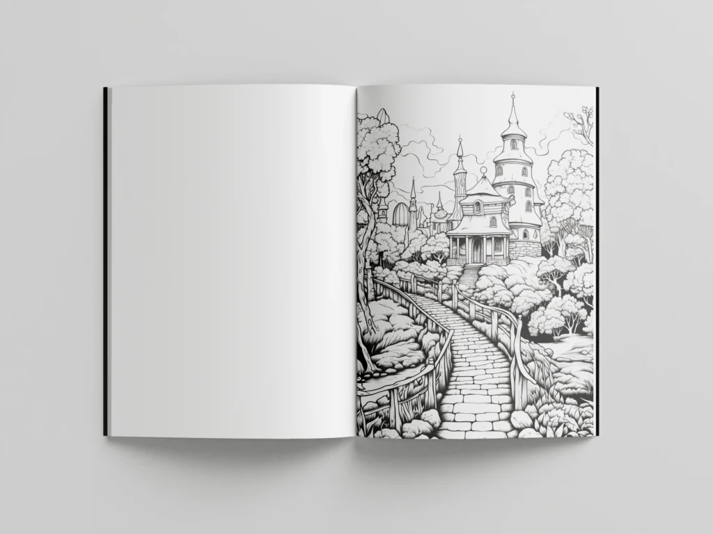 libros para colorear para adultos de paisajes